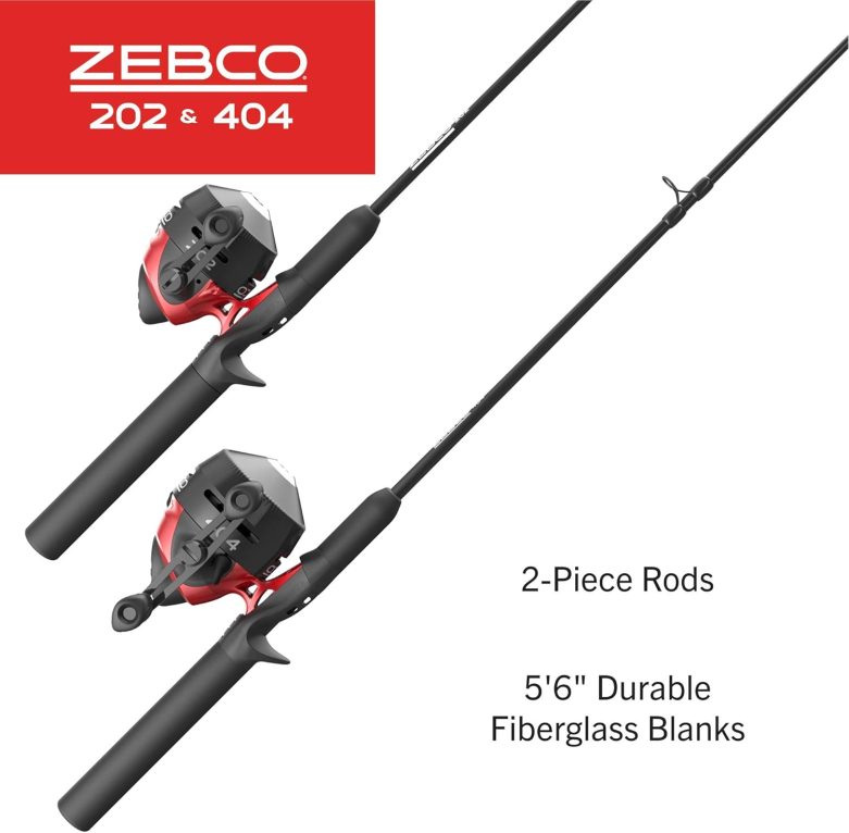 Zebco 202 & 404 Spincast Reels and Fishing Rod Combos (2-Pack) - Image 2